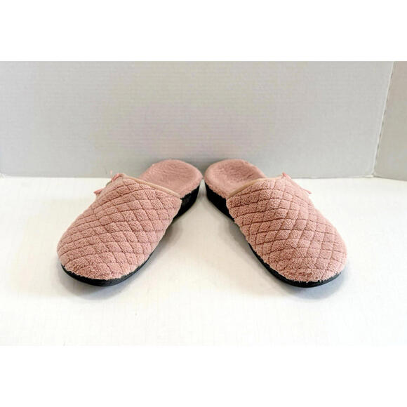 Vionic Adilyn 671 Womens Rose Quilted Orthotic Support Slippers Comfy Mules Sz 8 - Picture 8 of 13